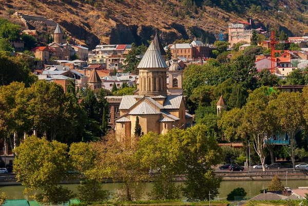Грузия Тбилиси Сентября 2022 Года Вид Церковь Сиони Тбилиси — стоковое фото