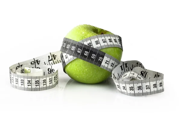 elma ve ölçüm bandı