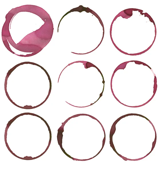 dokuz şarap lekesi kümesi