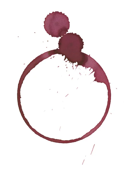 Wine glass stain — Stock Photo, Image