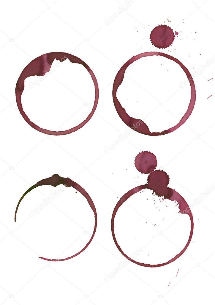 four Wine stains