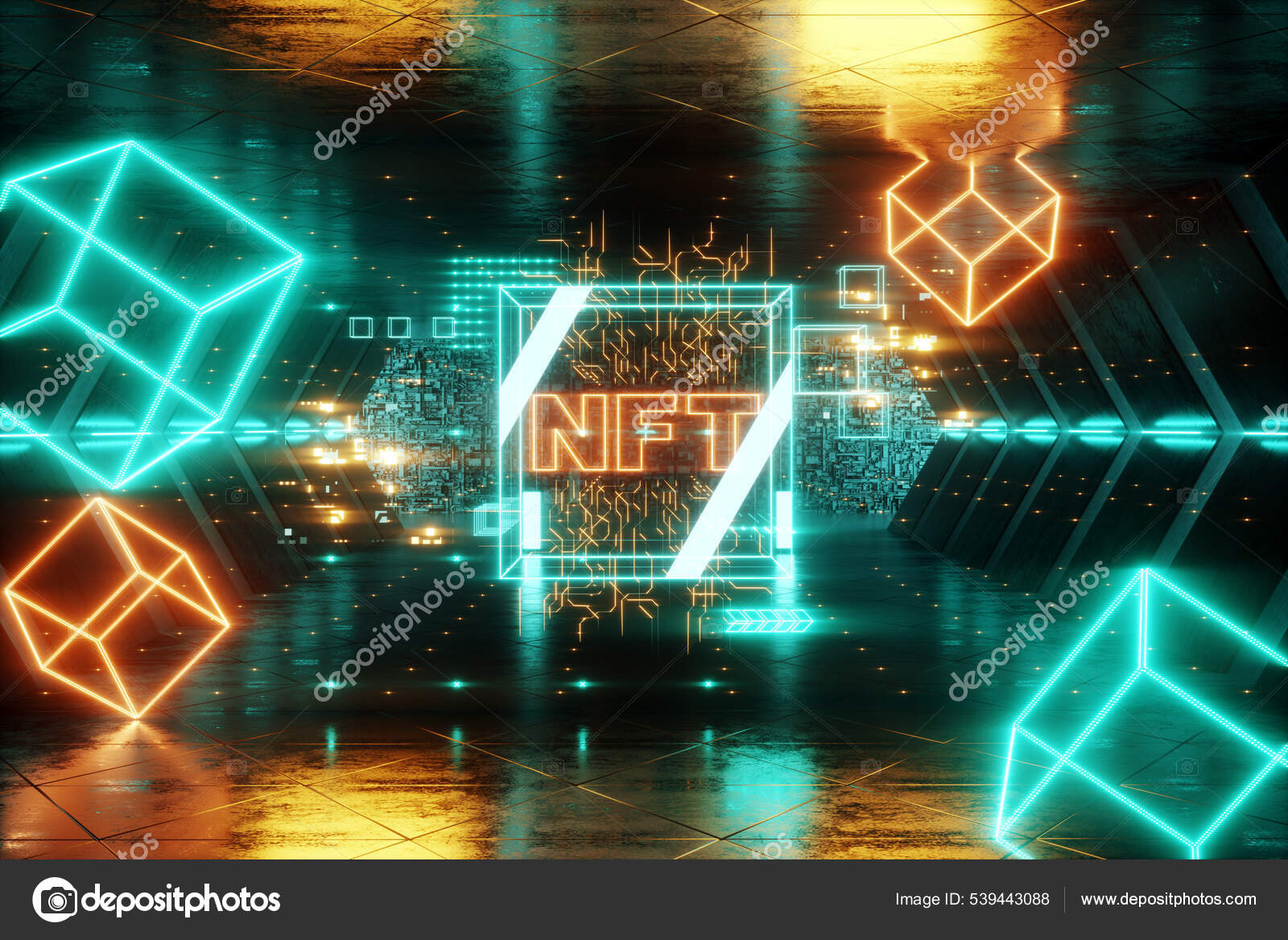 Nft Digital Art Non Fungible Token Технология Блокчейн