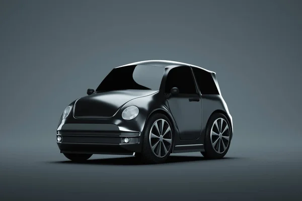 Model Mini Car Studio Shooting Gray Background Concept Car Service — Stock Photo, Image