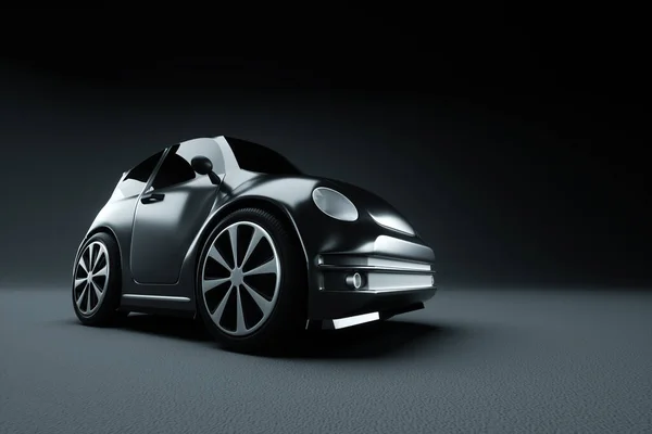 Model Mini Car Studio Shooting Gray Background Concept Car Service — Fotografia de Stock