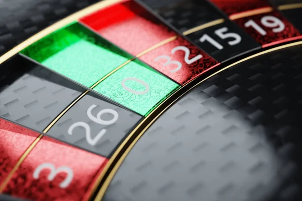 Amerykańska Ruletka Sektor Zero Gra Kasynie Vegas Koncepcja Ruletki Hazard — Zdjęcie stockowe