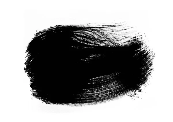 Schwarze Grafik Farbe Patches Pinselstriche Effekt Hintergrunddesigns Element — Stockfoto