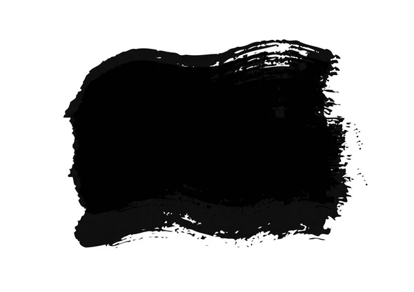 Colore Grafico Nero Patch Pennellate Effetto Sfondo Disegni Elemento — Foto Stock