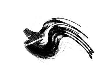 Siyah grafik renk yamaları fırça darbeleri arka plan tasarım ögesini etkiler 