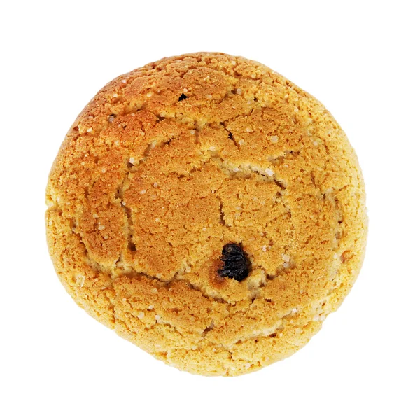 Läckra havremjöl cookie isolerad på vit — Stockfoto