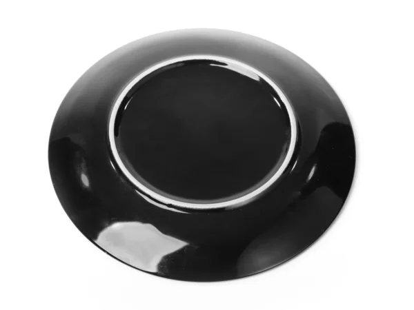 Black plate — Stock Photo, Image