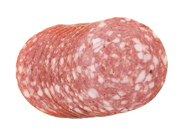 Wurst in Scheiben — Stockfoto