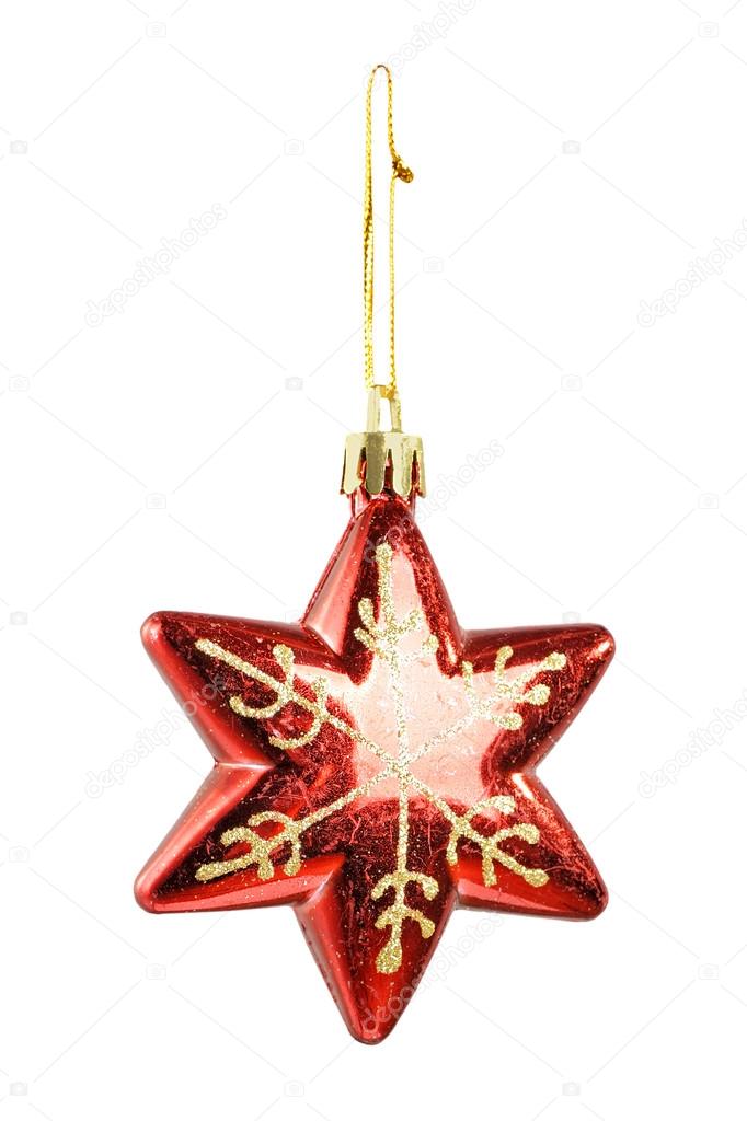 Christmas star toy isolated