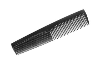 siyah üzerine beyaz izole tarak