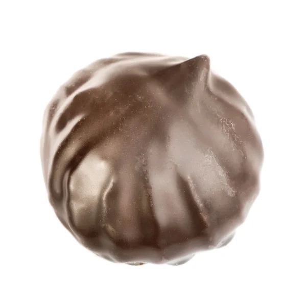 Зефир в шоколаде изолирован — стоковое фото