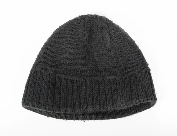Black cap isolated on white — Stock Photo, Image