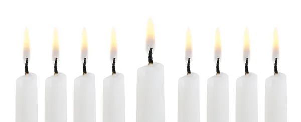 Menorah di Hanukkah — Foto Stock