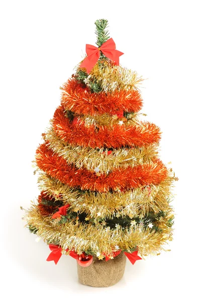 Gedecoreerde kerstboom — Stockfoto