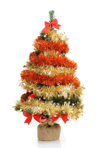 Gedecoreerde kerstboom — Stockfoto