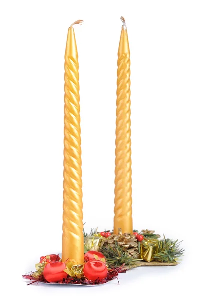 Weihnachtskerze — Stockfoto