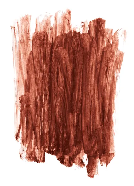 Pintura marrón trazos aislados — Foto de Stock