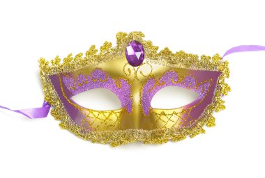 Beyaz karnaval maskesi