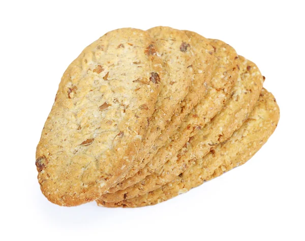 Fehér ovális alakú cookie-k — Stock Fotó