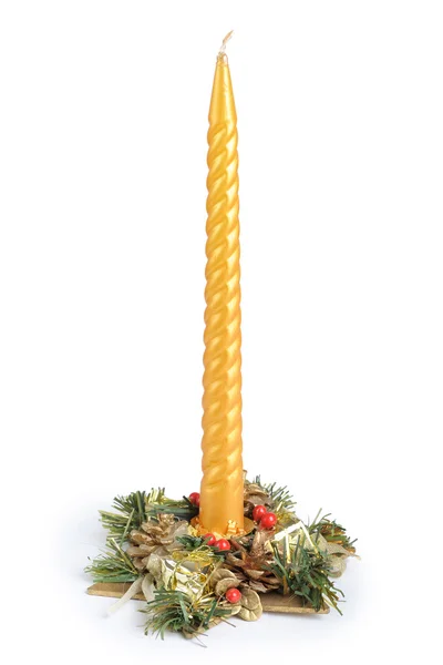 Weihnachtskerze — Stockfoto