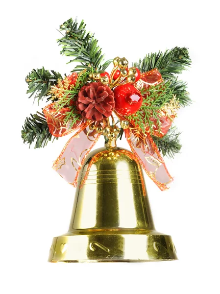 Christmas bell geïsoleerd — Stockfoto