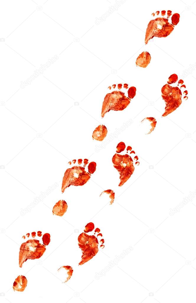 Spooky foot prints
