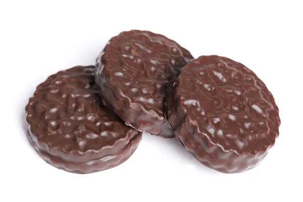 초콜릿 라운드 쿠키 — 스톡 사진