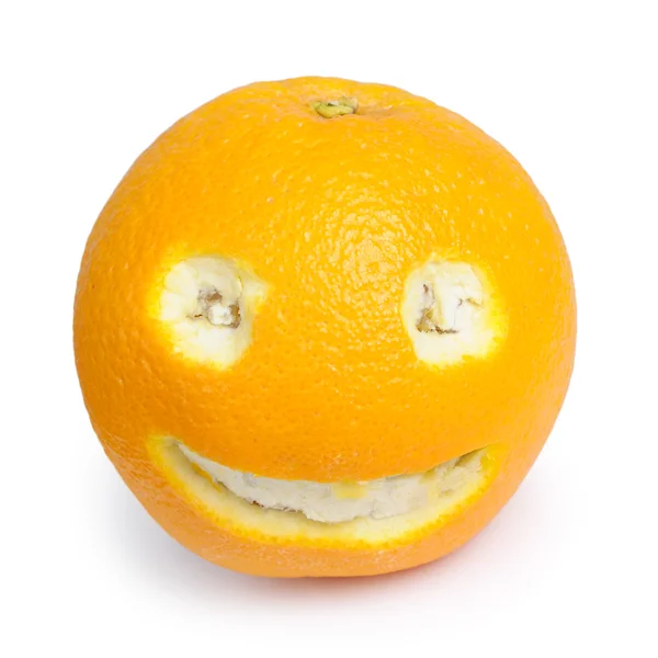 Fruta laranja rosto — Fotografia de Stock