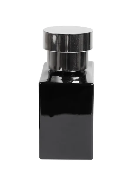 Чорний парфуми пляшки — стокове фото