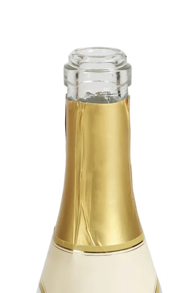 Flasche Champagner isoliert auf weiß — Stockfoto