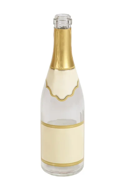 Flasche Champagner isoliert auf weiß — Stockfoto