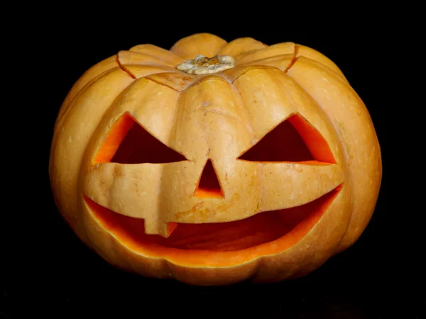 Halloween citrouille effrayant visage — Photo