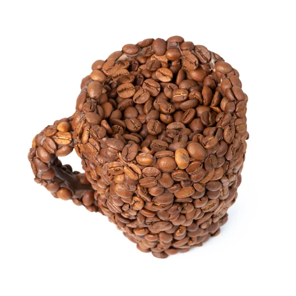 Cup of coffee beans — Stock Photo, Image
