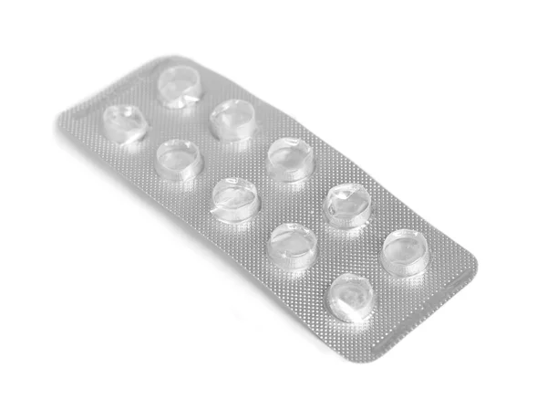 Empty pack of pills — Stock Photo, Image