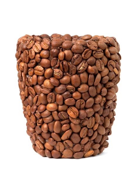 Cup of coffee beans — Stock Photo, Image