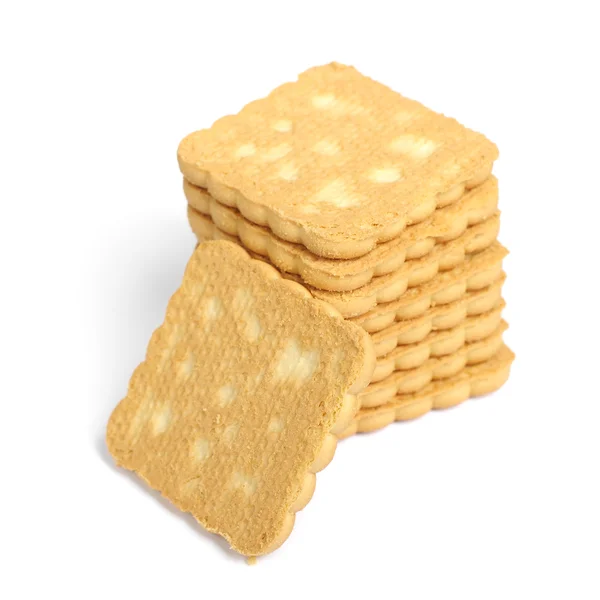 Stack of square cookies — Stock Photo, Image