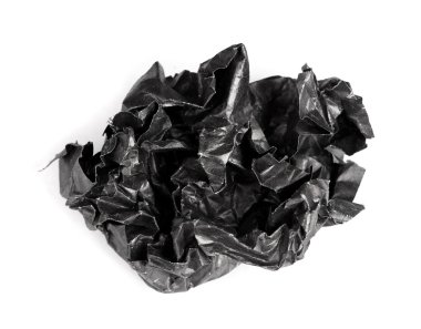 siyah kağıt parçasına vidalı