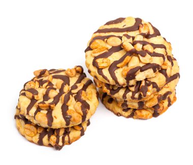 yer fıstığı ile çikolatalı kurabiye