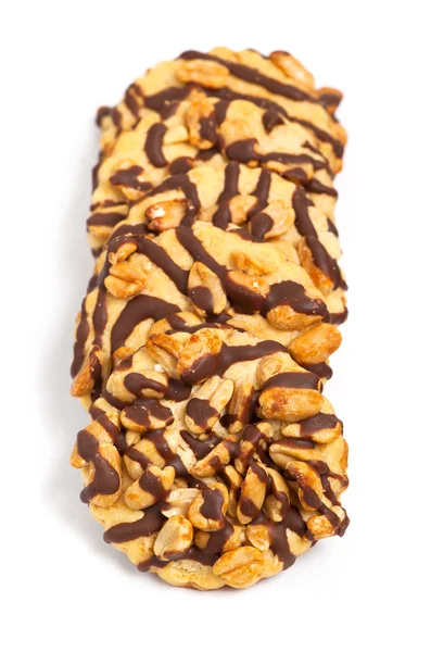 Chocolate chip cookies med jordnötter — Stockfoto