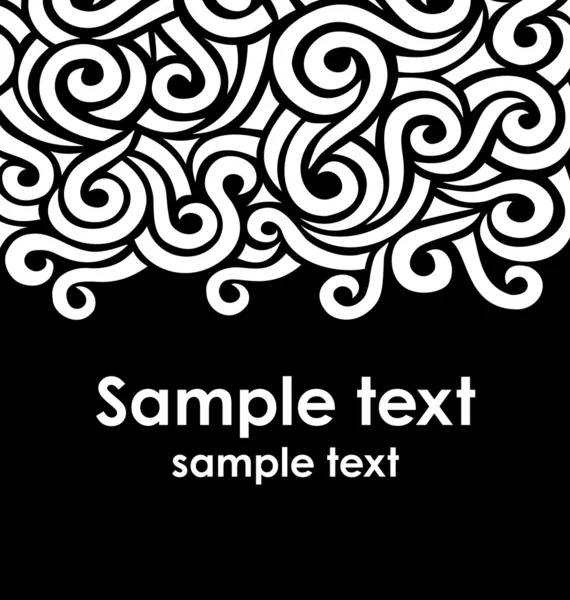 Template with swirls — Stock Vector