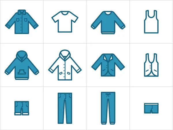 Clothing Icons Set 1 — Stock Vector