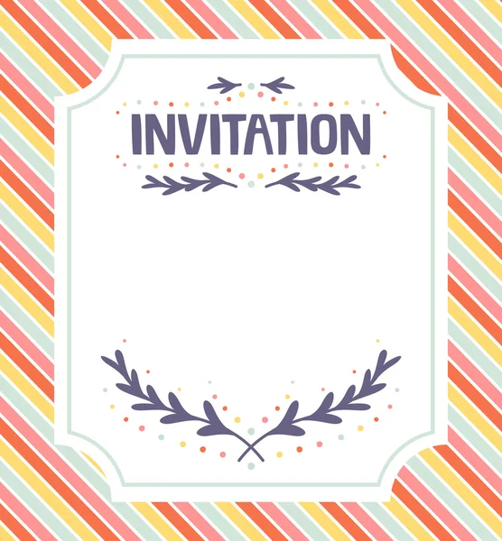 Invitation template — Stock Vector