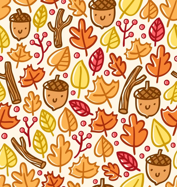 Patrón de otoño — Vector de stock