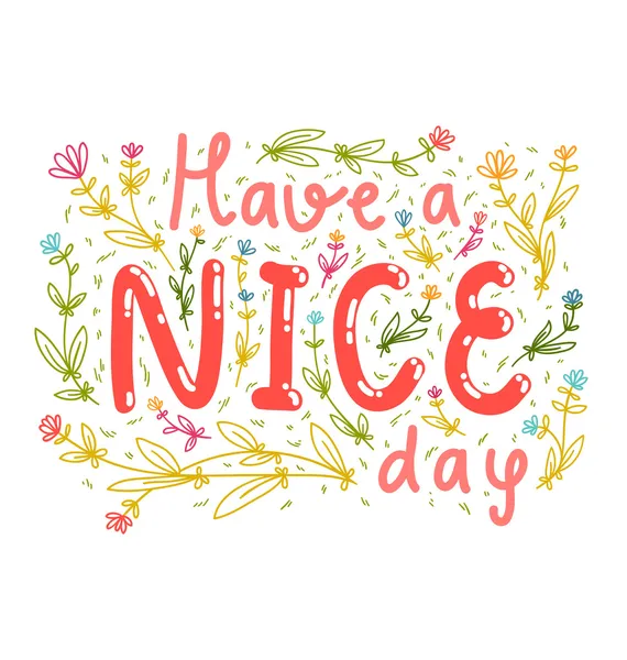 Have a nice day — Stock Vector