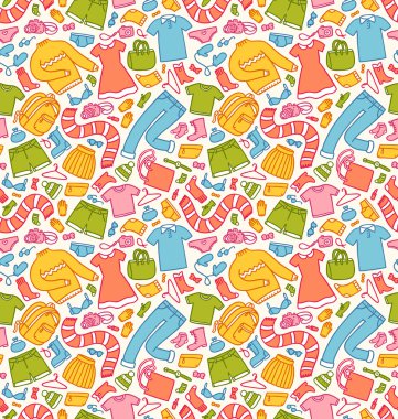 renkli kıyafetler desen