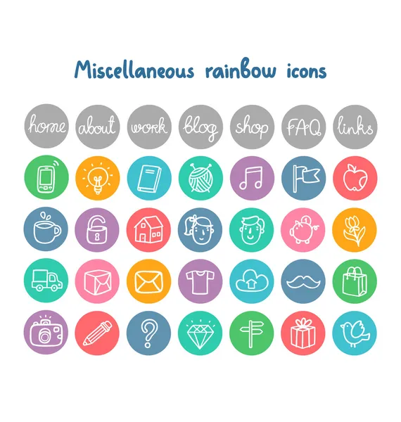 Miscellaneous doodle icons — Stock Vector