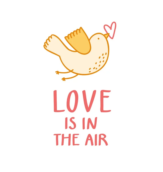 Láska je ve vzduchu — Stockový vektor